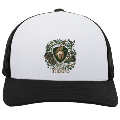 tc-titans-sideline-cheer-rally-v2-pacific-headwear-5-panel-trucker-snapback-cap — White/Black — Front — source sha256 17f4f464a08ea55f1bd8f20fa82996834a63c1612bc35dda75e77991abd7df2a — Color position 5