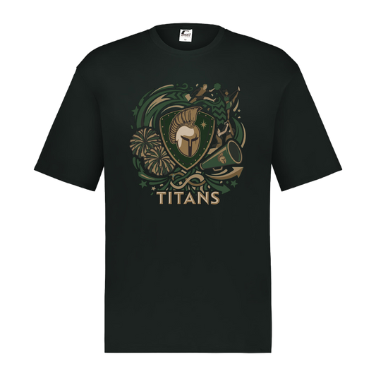 tc-titans-sideline-cheer-rally-v2-c2-mens-performance-short-sleeve-tee — Black — Front — source sha256 34cc8c7e15351e7c45ce1f7d5b2950bf09bb97175fe9b620d197f1d677372261 — Color position 1