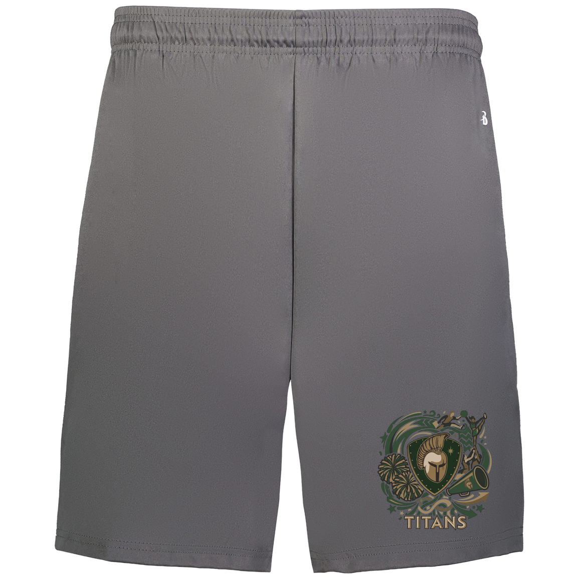 tc-titans-sideline-cheer-rally-v2-badger-adult-b-core-7-inch-short-with-pockets — Graphite — Front — source sha256 35b8b43f356a2734c6cf9dd07b39927022148a84870fab3975ed01883686dc0c — Color position 2
