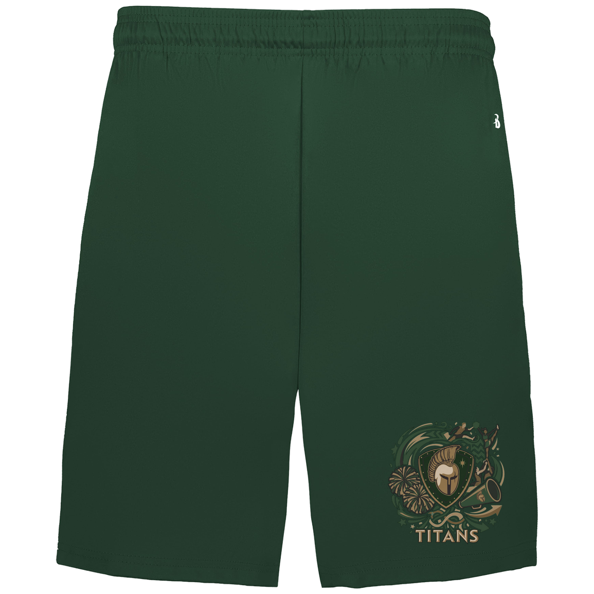 tc-titans-sideline-cheer-rally-v2-badger-adult-b-core-7-inch-short-with-pockets — Forest — Front — source sha256 8a07f68fd722f081cbddc0378a8e246487ed73d4c6efeb4e37f4ed3d766d05f5 — Color position 4
