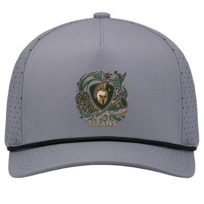 tc-titans-sideline-cheer-rally-v2-pacific-headwear-weekender-perforated-snapback-cap — Graphite/Black — Front — source sha256 d0b1b6001aeef189672c06360af0432f2bb660a08b386eeae4b179e3417376af — Color position 3