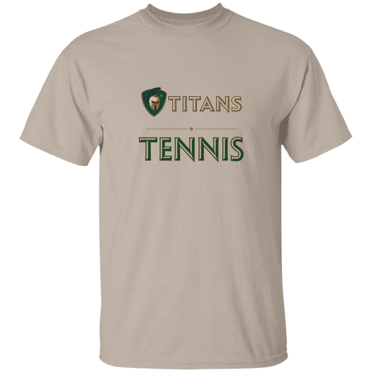 tc-titans-tennis-basic-gildan-5-3-oz-t-shirt — Sand — Front — source sha256 1fee4de9f1c8687d563a83c3b67a17e82075ca43353948d5f31ef023ddfcb9f3 — Color position 1