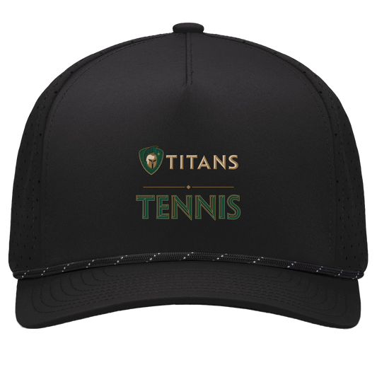 tc-titans-tennis-basic-pacific-headwear-weekender-perforated-snapback-cap — Black/Black — Front — source sha256 334ea4a1172e2d73f4d359dd33d15cd9559bad2c318afdf92ec04a2c5a75cce0 — Color position 1