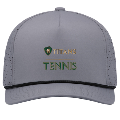 tc-titans-tennis-basic-pacific-headwear-weekender-perforated-snapback-cap — Graphite/Black — Front — source sha256 4832f8046d70836d56adb73a58f0b9bcb5662e6b5a6b389e4a3d01a8171adfb5 — Color position 3