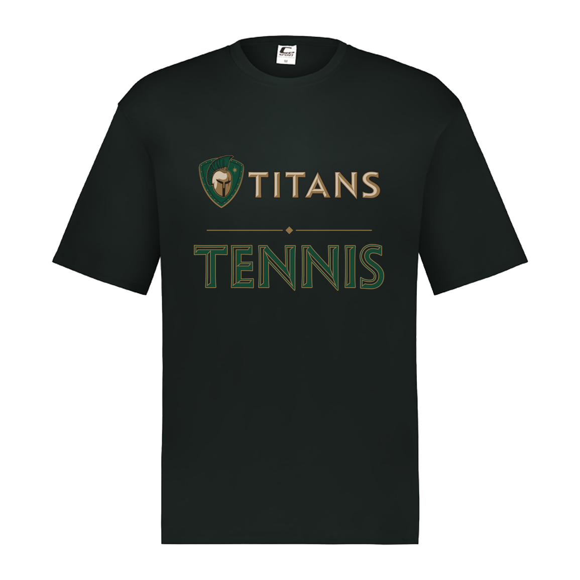 tc-titans-tennis-basic-c2-mens-performance-short-sleeve-tee — Black — Front — source sha256 878acee45caf34f9002ace3ce371a68862e47a81c07cd23e5abd1e345bcd167e — Color position 1