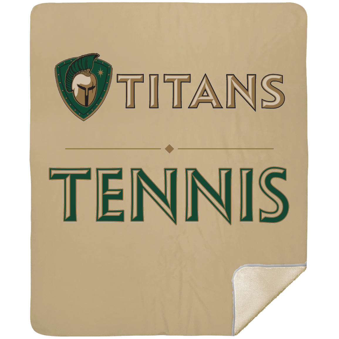 tc-titans-tennis-basic-mshm-premium-sherpa-blanket-50x60 — Tan — Front — source sha256 8c17cce41b69e29d3eb579cba4ac8aa7e3124b8e0f4281da3db645395905d3a5 — Color position 5