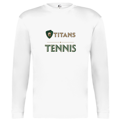 tc-titans-tennis-basic-c2-kids-performance-long-sleeve-tee — White — Front — source sha256 ad3d11f708e6012efdcf0dc5c87d3ab957fd7c9b28d74ed87f86675c81e35fbf — Color position 4