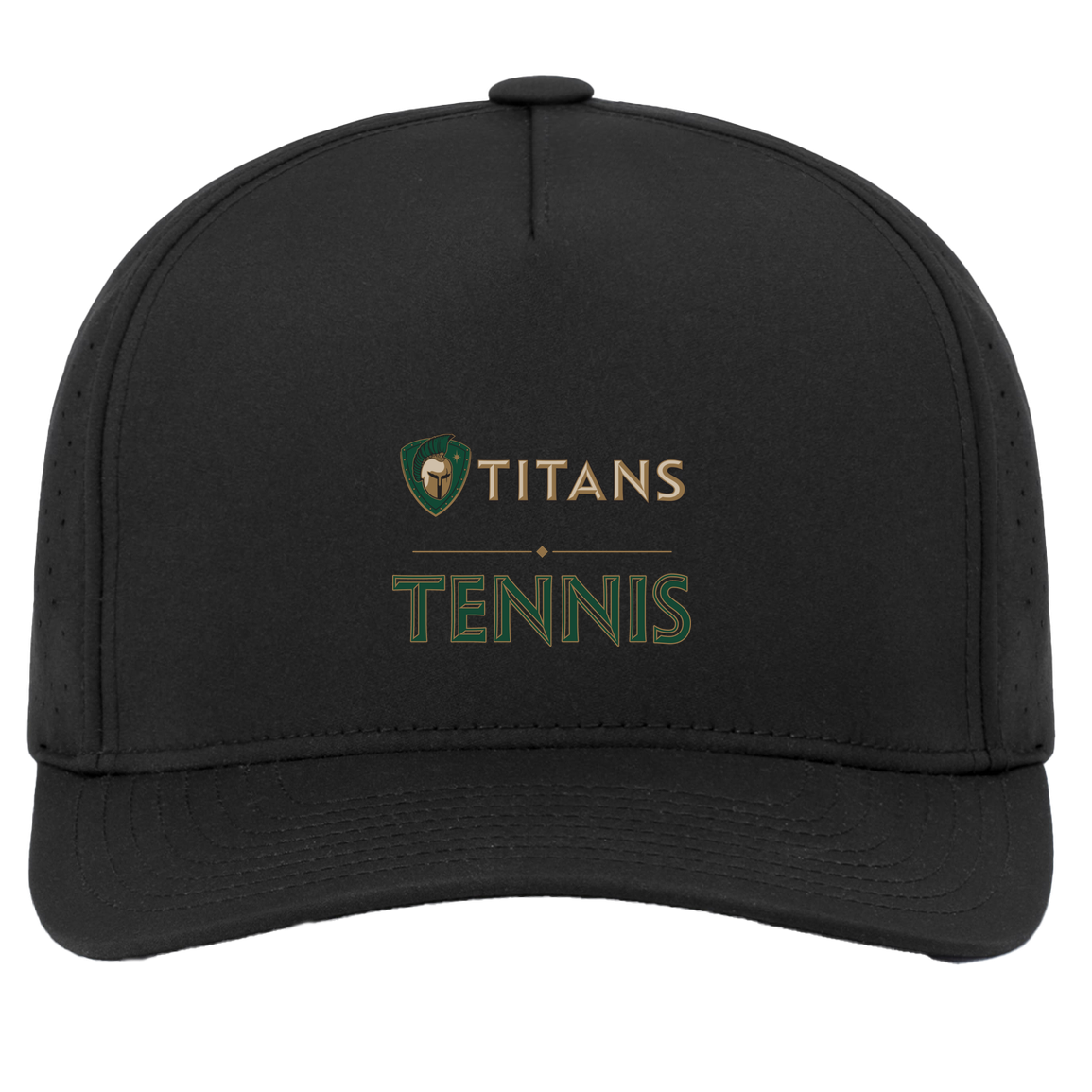 tc-titans-tennis-basic-pacific-headwear-weekender-perforated-snapback-cap — Black — Front — source sha256 c7ec17ade09e526cb932ec1dcedda200dbb4361194890c6d787d58a03acaf85c — Color position 2