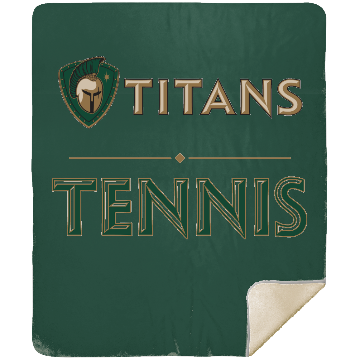 tc-titans-tennis-basic-mshm-premium-sherpa-blanket-50x60 — Forest — Front — source sha256 eb9c21812d5d1794efaea7320baf1e310bffc1f175b5b4877cbd724a41a76c6f — Color position 6