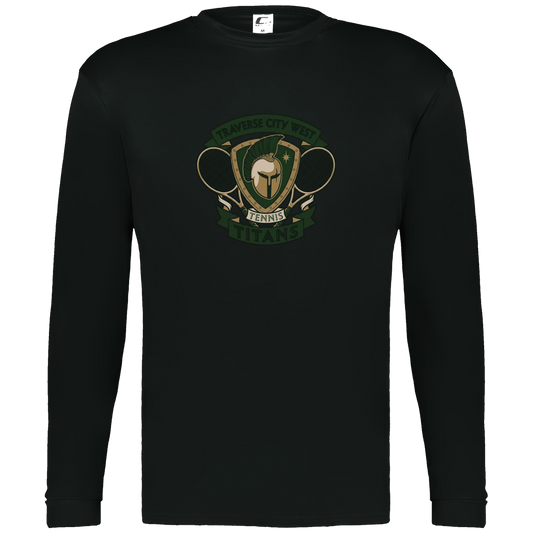 tc-titans-tennis-insignia-c2-mens-performance-long-sleeve-tee — Black — Front — source sha256 2cf25c8abd518c50d8f380ea35737da80c1724e2860c9efc09e1256753ed6341 — Color position 1