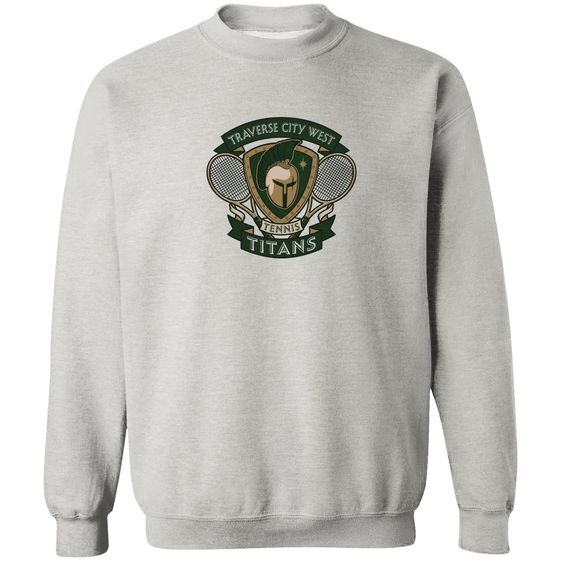 tc-titans-tennis-insignia-gildan-crewneck-pullover-sweatshirt — Ash — Front — source sha256 5619ad02740389621360ec91023bd2cca81d803c14025b2a5c49d8ffe5e4fb94 — Color position 2