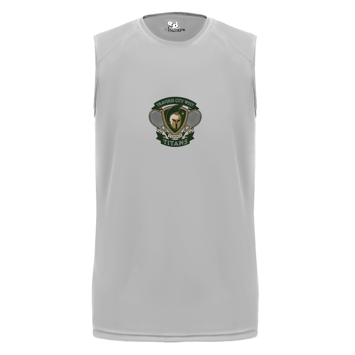tc-titans-tennis-insignia-badger-b-core-sleeveless-performance-tee — Silver — Front — source sha256 7165e7d4f177ffcdd8ce1fc943af7116fe707b2246ef4c3bd3171138a77ab368 — Color position 3