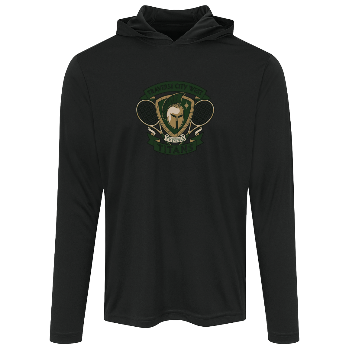tc-titans-tennis-insignia-sport-tek-mens-competitor-hooded-tee — Black — Front — source sha256 aca167aa0a820a6054f59fc645f91905b04bce47a2a464729ed03340334099d7 — Color position 1