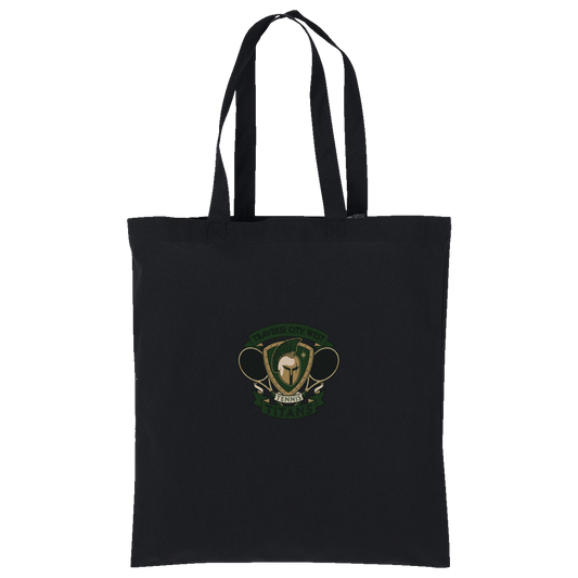 tc-titans-tennis-insignia-port-authority-core-cotton-tote — Deep Black — Front — source sha256 db7323f61ec97e8e0fcc92273519b63239d9734b60406901f3a69d62634fa3f2 — Color position 1