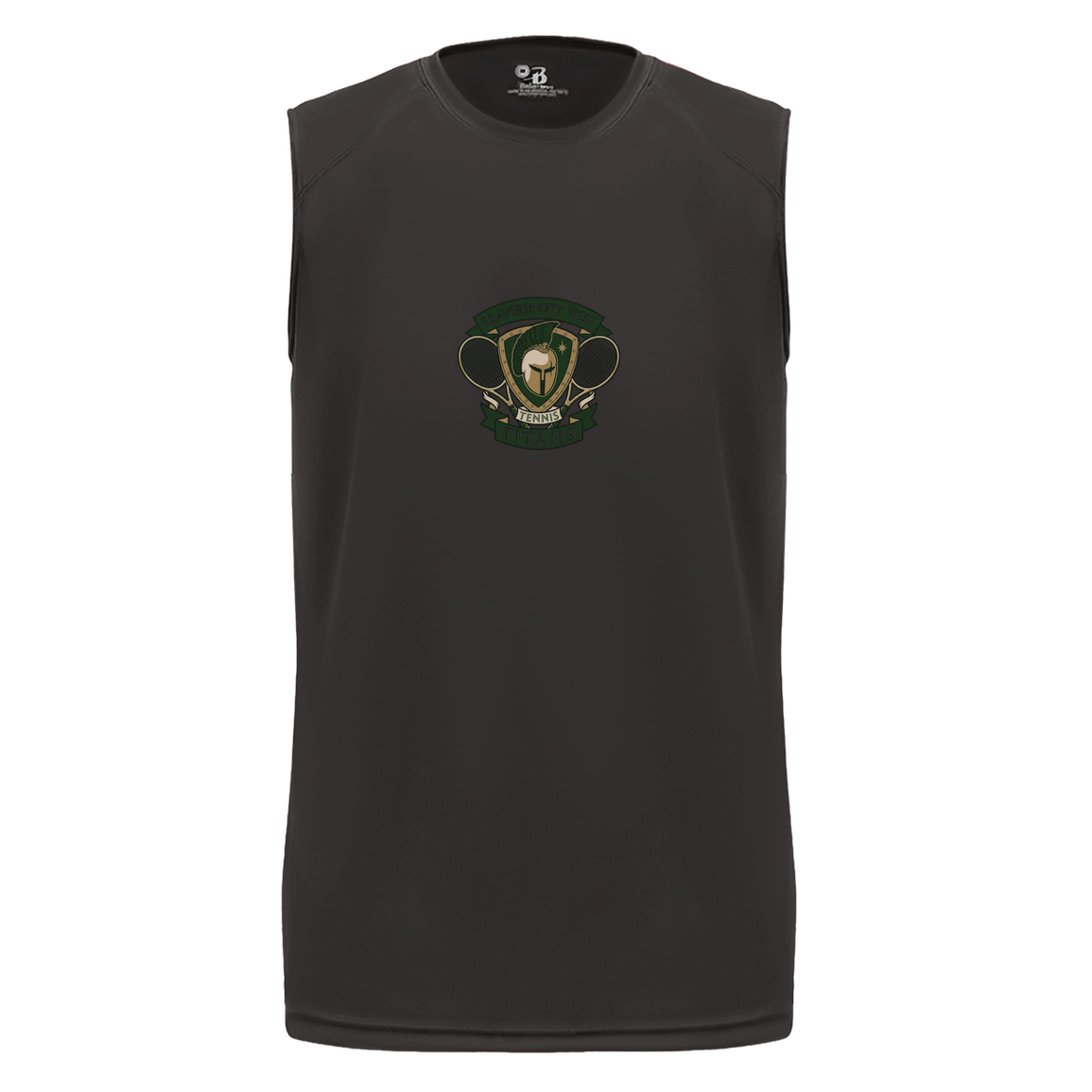 tc-titans-tennis-insignia-badger-b-core-sleeveless-performance-tee — Black — Front — source sha256 f235e5c7d4958ca6f90cc1f79b55b9d8461ed9e030ebaec735258623a0d9217c — Color position 1