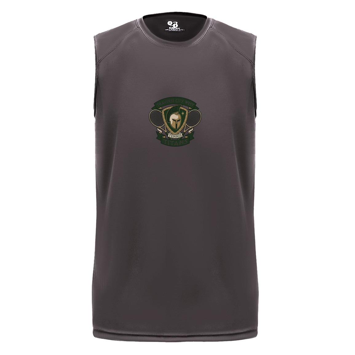 tc-titans-tennis-insignia-badger-b-core-sleeveless-performance-tee — Graphite — Front — source sha256 fa63fa081dedc057b245f708c900bd5553267a5ac78d12a7cbe2733cf251220b — Color position 2