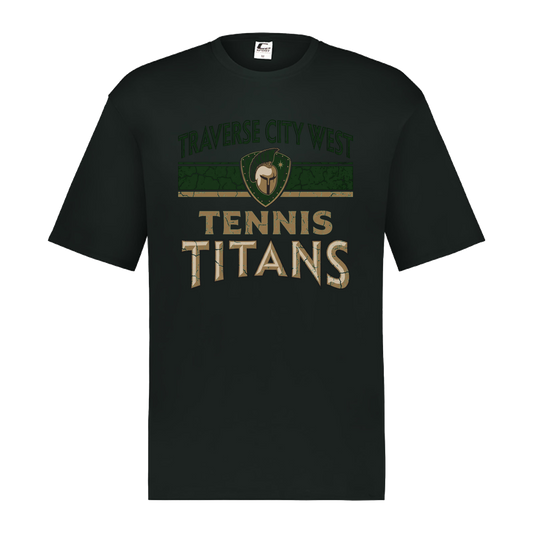 tc-titans-tennis-vintage-distressed-c2-mens-performance-short-sleeve-tee — Black — Front — source sha256 2300f457dd758f5137a538bfff318431b89b7903173c897d20e7e40b9bd9adb1 — Color position 1