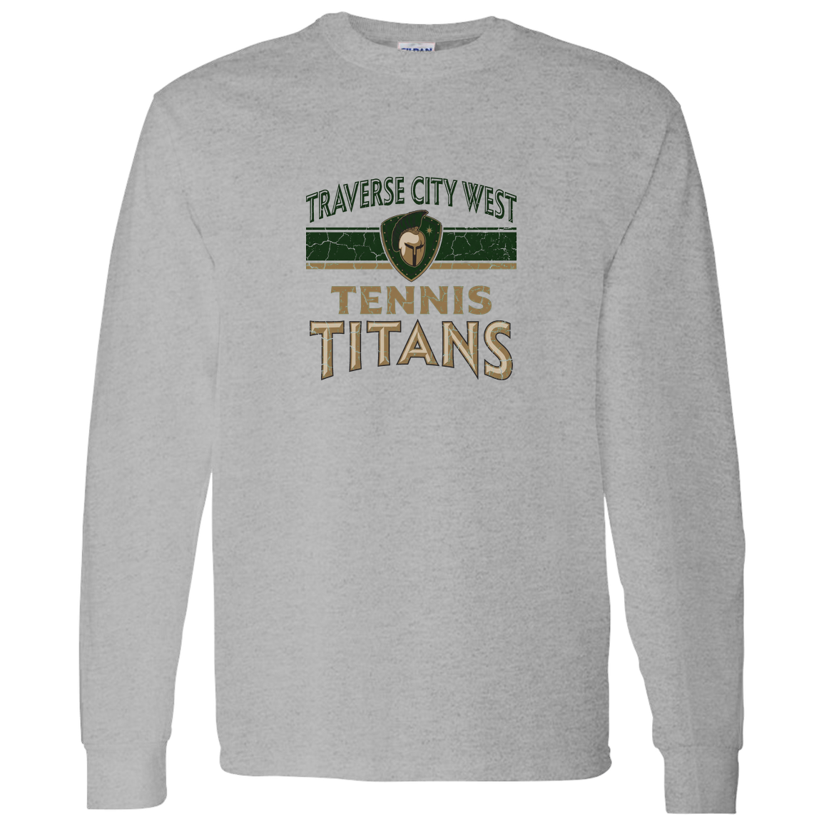 tc-titans-tennis-vintage-distressed-gildan-ls-t-shirt-5-3-oz — Sport Grey — Front — source sha256 f303135f9e01d32c7faba0c935f02cec310196981c3bc97e0e30e262b666880f — Color position 5