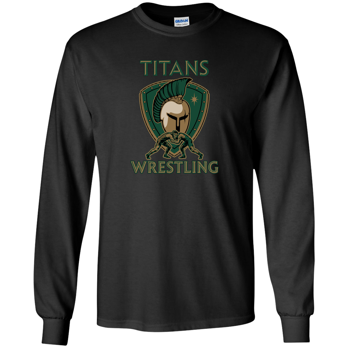 tc-titans-titan-crest-gildan-youth-ls-t-shirt — Black — Front — source sha256 15bc5722b5a2d6f50adaa63150bd55f8c1a73179759163f04e7c97b9545d112a — Color position 3
