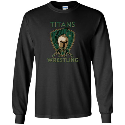 tc-titans-titan-crest-gildan-youth-ls-t-shirt — Black — Front — source sha256 15bc5722b5a2d6f50adaa63150bd55f8c1a73179759163f04e7c97b9545d112a — Color position 3