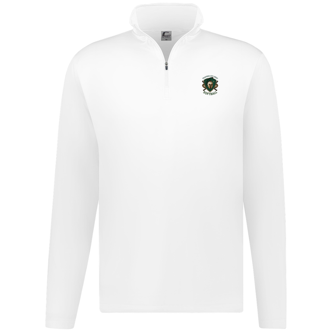 tc-titans-titan-crest-2-c2-mens-1-4-zip-pullover — White — Front — source sha256 116f73c0b5197a6ed39ade36c75829b060a916e6ec90a56090ed01220aa5d0d3 — Color position 3