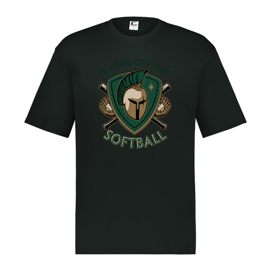 tc-titans-titan-crest-2-c2-mens-performance-short-sleeve-tee — Black — Front — source sha256 3a5276a0531b126b9f49fe82bacab63184112593f2ccd071042ee2fd2bf7f728 — Color position 1