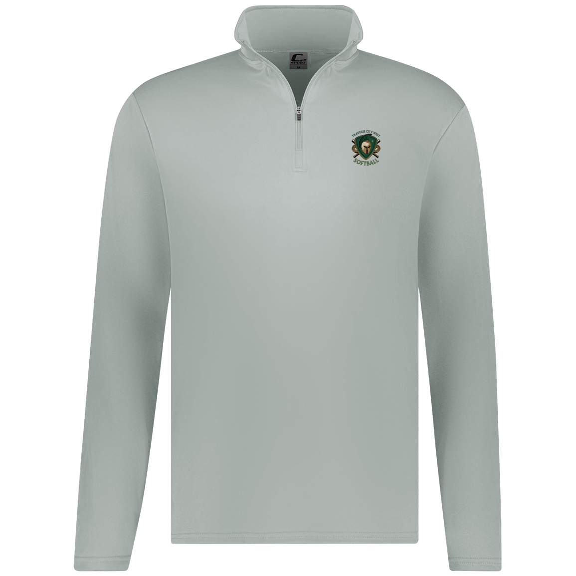 tc-titans-titan-crest-2-c2-mens-1-4-zip-pullover — Silver — Front — source sha256 3f8e7588ab81bad9a651ca190d1bf2ed4ab3632e64cf2dc3f4f52f7dc546360f — Color position 2