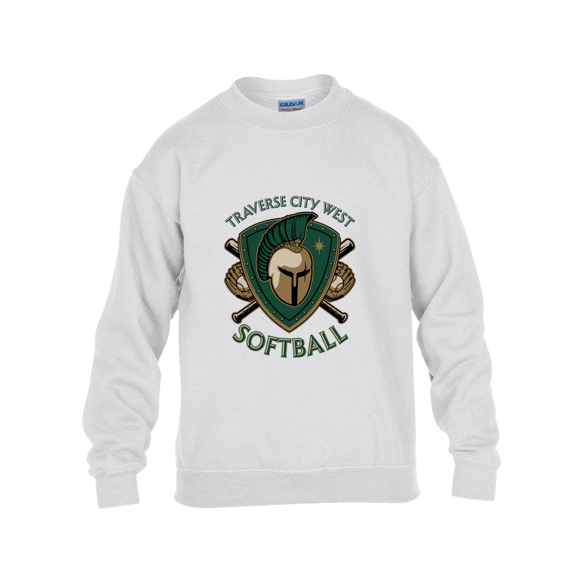tc-titans-titan-crest-2-gildan-kids-heavy-blend-fleece-crew — White — Front — source sha256 45844310b5f4330e0b6d74c2148b8c04e9a8e965cf3583b89785789ad28dd852 — Color position 4