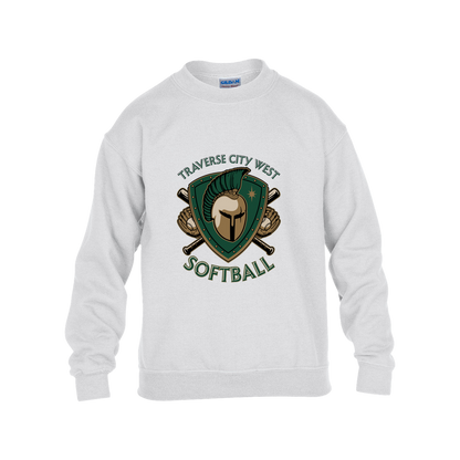 tc-titans-titan-crest-2-gildan-kids-heavy-blend-fleece-crew — White — Front — source sha256 45844310b5f4330e0b6d74c2148b8c04e9a8e965cf3583b89785789ad28dd852 — Color position 4