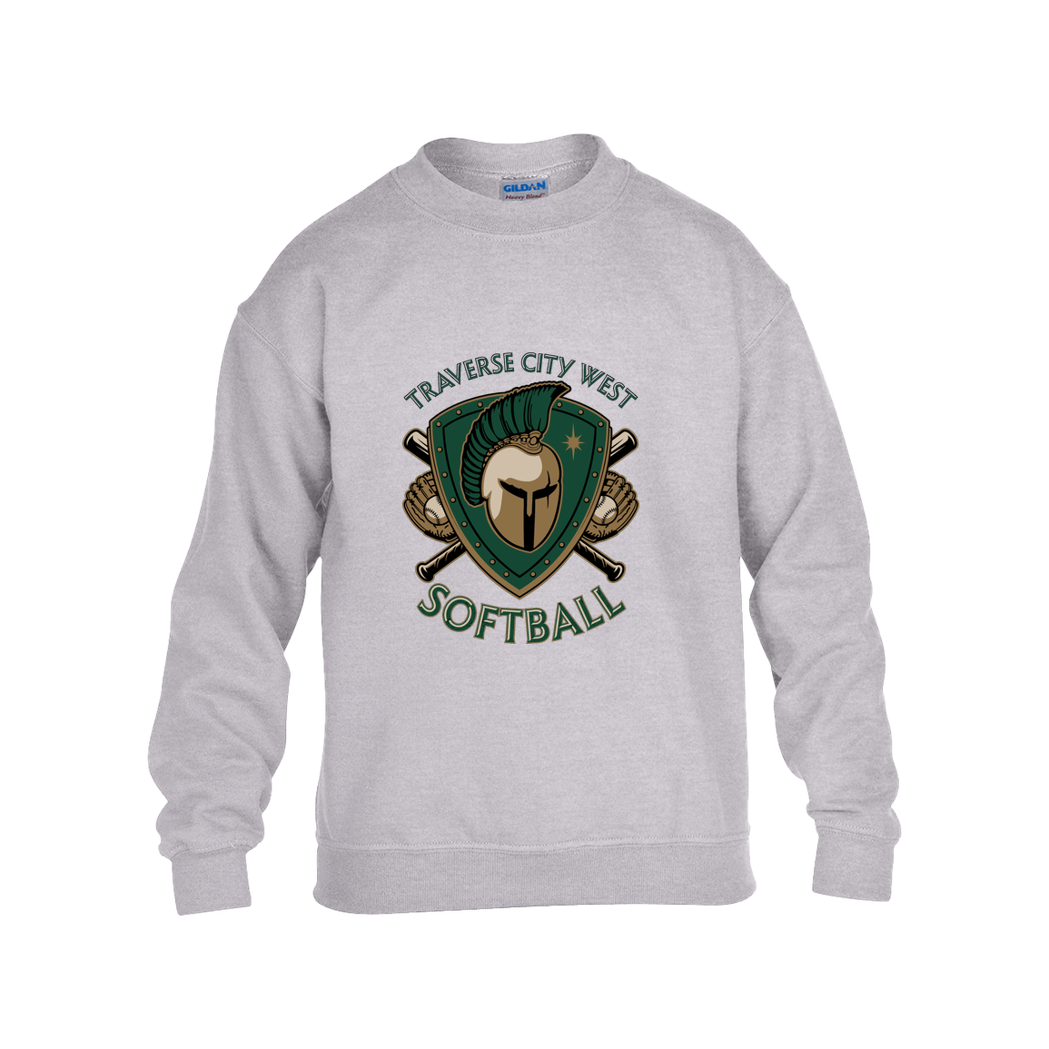 tc-titans-titan-crest-2-gildan-kids-heavy-blend-fleece-crew — Grey — Front — source sha256 7329dc9bd66abb44ae43660f3ed7e2f800a92092ab2db0fea1882a7189ab5b64 — Color position 3