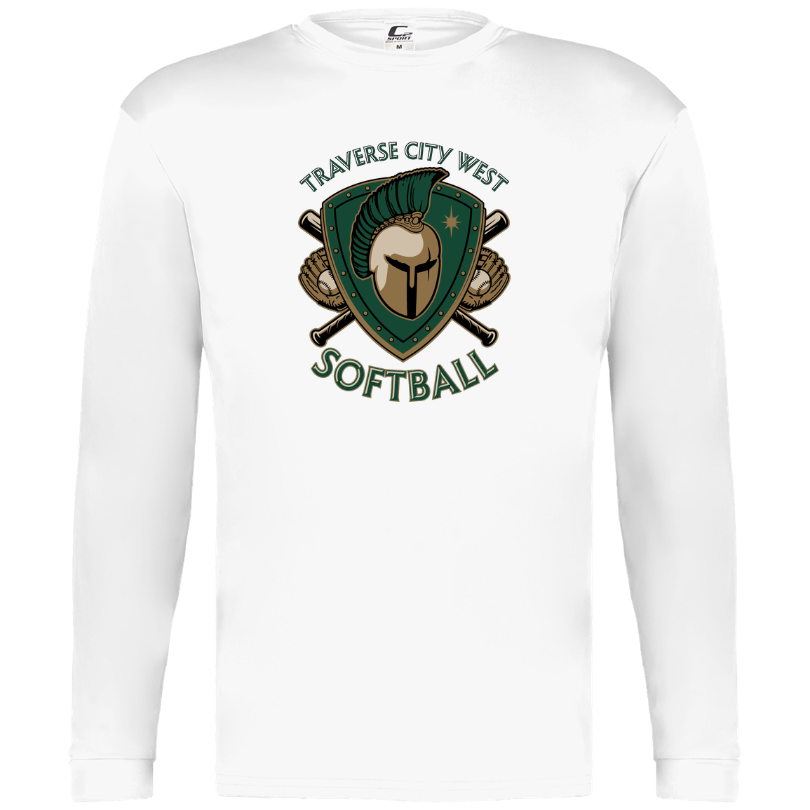 tc-titans-titan-crest-2-c2-mens-performance-long-sleeve-tee — White — Front — source sha256 9a775529a307b2f4aae3f67c833d32d9a6d09008192e2194b2548876067efd49 — Color position 4