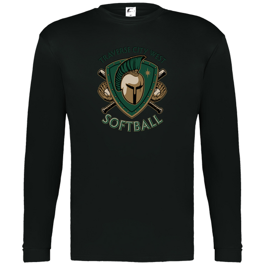 tc-titans-titan-crest-2-c2-mens-performance-long-sleeve-tee — Black — Front — source sha256 9ea427164e4e6229330e2603510f4a204d18ba78a479a24852a954c391dfdd6c — Color position 1
