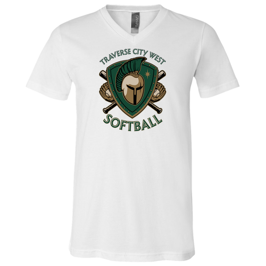 tc-titans-titan-crest-2-bella-canvas-unisex-jersey-ss-v-neck-t-shirt — White — Front — source sha256 b099787262292613ddea729d9680c82933824f444f262852eccea9207a5fcbf3 — Color position 1