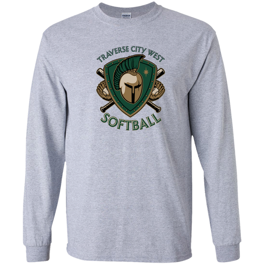 tc-titans-titan-crest-2-gildan-youth-ls-t-shirt — Sport Grey — Front — source sha256 bfce5c603218da80de91c2d2f636fb9f9e93d0c91ecdd78a8179b66bfa2909ae — Color position 1