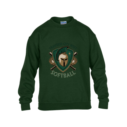 tc-titans-titan-crest-2-gildan-kids-heavy-blend-fleece-crew — Forest Green — Front — source sha256 c6cb739c6fced472eda086b68240c15907396f0e3944edaa171f72c400f4f1dd — Color position 5