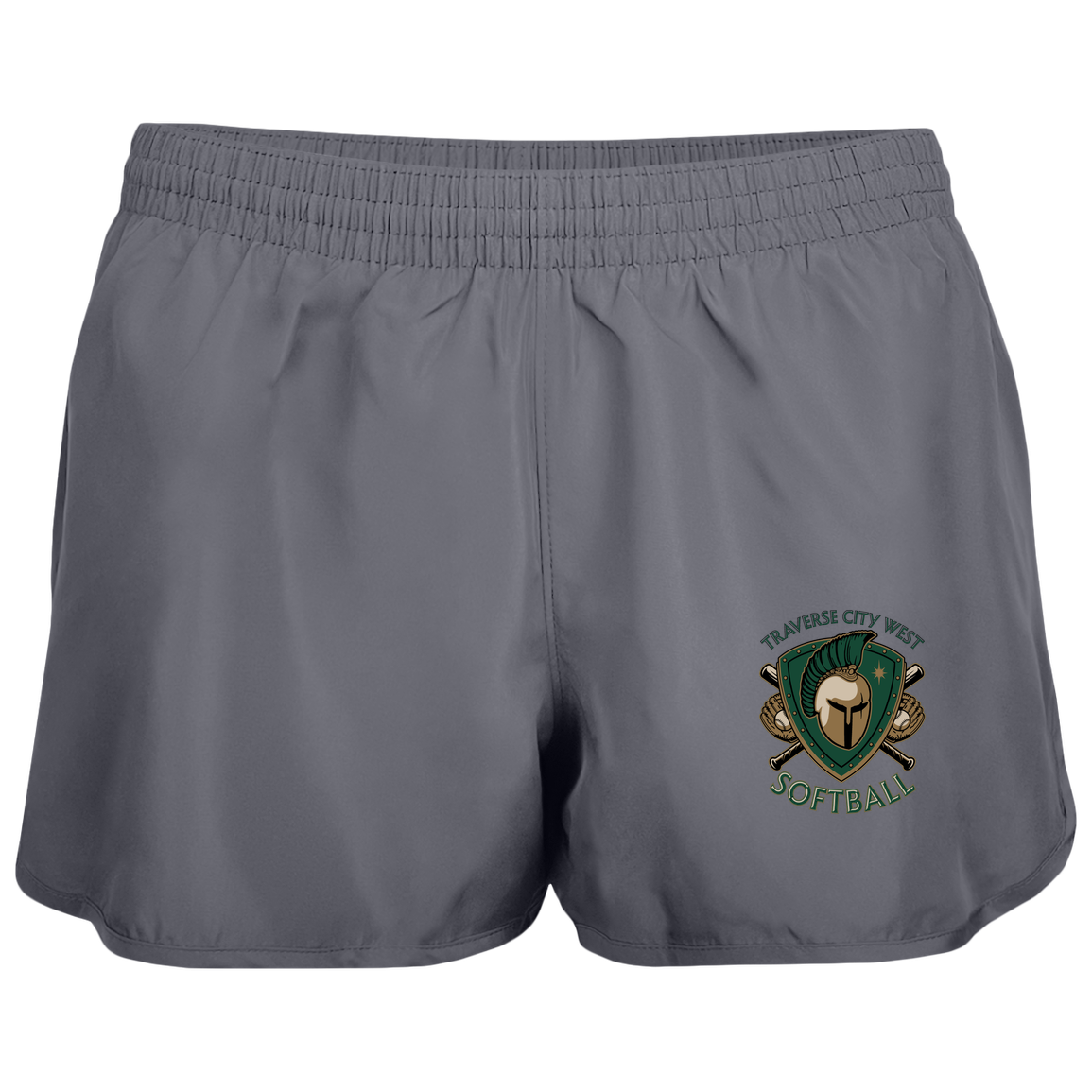 tc-titans-titan-crest-2-augusta-ladies-wayfarer-running-shorts — Graphite — Front — source sha256 c6e3a48a08059da08d9222ae15fae323976f1f88a46c497314e434293f95c001 — Color position 2