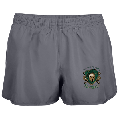 tc-titans-titan-crest-2-augusta-ladies-wayfarer-running-shorts — Graphite — Front — source sha256 c6e3a48a08059da08d9222ae15fae323976f1f88a46c497314e434293f95c001 — Color position 2