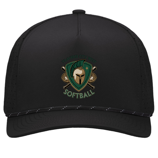 tc-titans-titan-crest-2-pacific-headwear-weekender-perforated-snapback-cap — Black/Black — Front — source sha256 cd751c56bd63462d4bfa3cd18b2ce138e38bd1a599e87246f7e53c380e840ecd — Color position 1