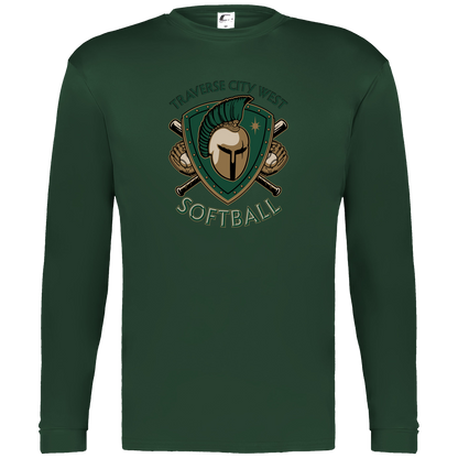 tc-titans-titan-crest-2-c2-mens-performance-long-sleeve-tee — Dark Green — Front — source sha256 db4792612d45e689837420b80bd8bc96b5f896dbeccb58fa64a5baf3c2c14275 — Color position 5