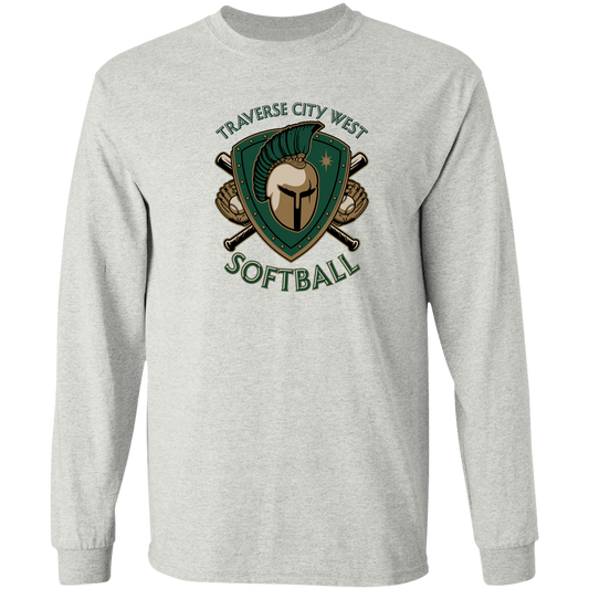 tc-titans-titan-crest-2-gildan-ls-t-shirt-5-3-oz — Ash — Front — source sha256 ddd8b7bf24550214523983daad0e8ef9558ce656dc5cd5089b69e7d2ea1bde90 — Color position 1