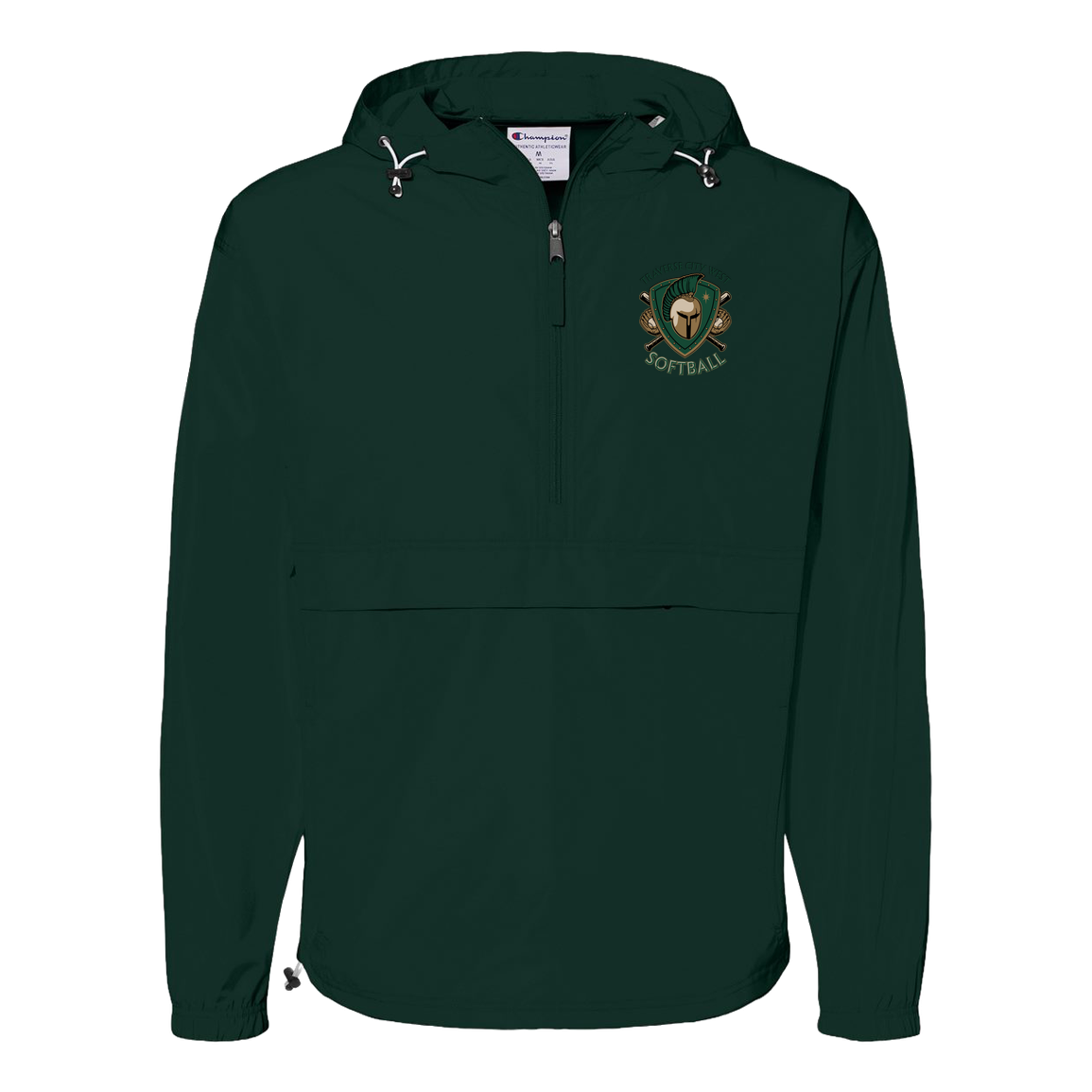 tc-titans-titan-crest-2-champion-unisex-packable-anorak-jacket — Dark Green — Front — source sha256 ee38dd2eb14f43359b99bb50200d7954173df5c6f797183f1b60710499f2c94a — Color position 3