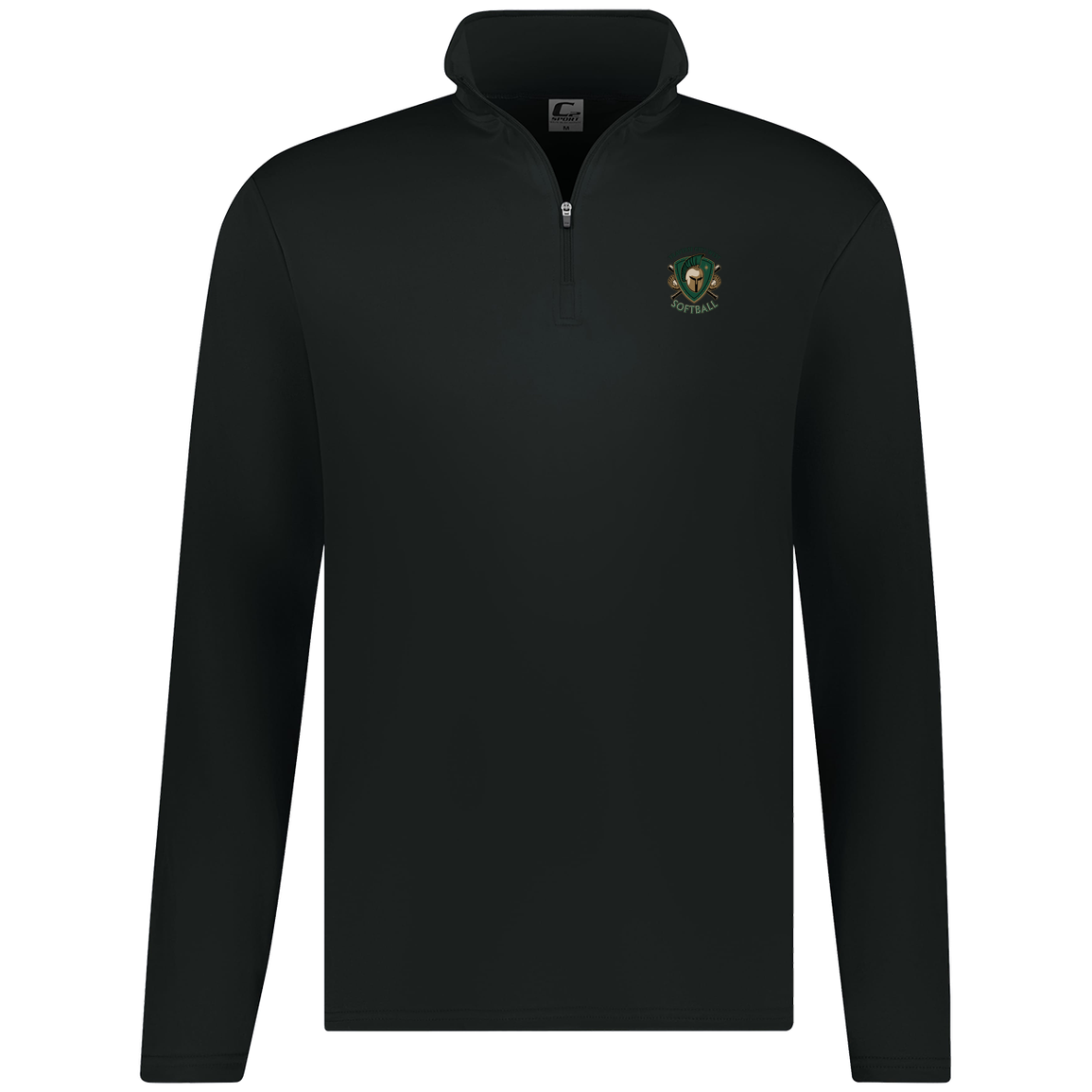 tc-titans-titan-crest-2-c2-mens-1-4-zip-pullover — Black — Front — source sha256 f8eb99e03cd597571adf548d91fc770c4cd9e6e0d30ea1a695e52133d4c139d3 — Color position 1