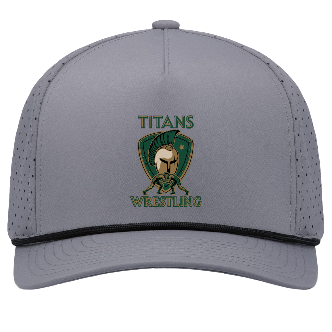 tc-titans-titan-crest-pacific-headwear-weekender-perforated-snapback-cap — Graphite/Black — Front — source sha256 42bf9c92aa90746624440e94bc8b254dadc7ea1b30fd866f9950b6a377e9adf1 — Color position 3