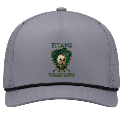 tc-titans-titan-crest-pacific-headwear-weekender-perforated-snapback-cap — Graphite/Black — Front — source sha256 42bf9c92aa90746624440e94bc8b254dadc7ea1b30fd866f9950b6a377e9adf1 — Color position 3