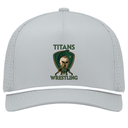 tc-titans-titan-crest-pacific-headwear-weekender-perforated-snapback-cap — Silver/White — Front — source sha256 a93bedd8c9871c7d73f4a523c09e4872a548110dd61b957309c13b243b562e96 — Color position 5