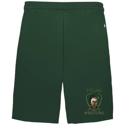 tc-titans-titan-crest-badger-adult-b-core-7-inch-short-with-pockets — Forest — Front — source sha256 afa404c1e7d5dec9b9f77986ee141893c27fdc8c2efb4d67c640644ade67a861 — Color position 4