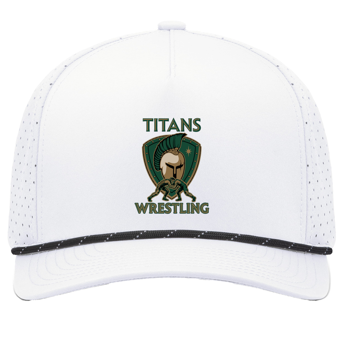 tc-titans-titan-crest-pacific-headwear-weekender-perforated-snapback-cap — White/Black — Front — source sha256 dbf8dd7ec507f08cd9b5f30f4d80906b56ef8e335ed1634a3aa84bfe2ae0c85c — Color position 7