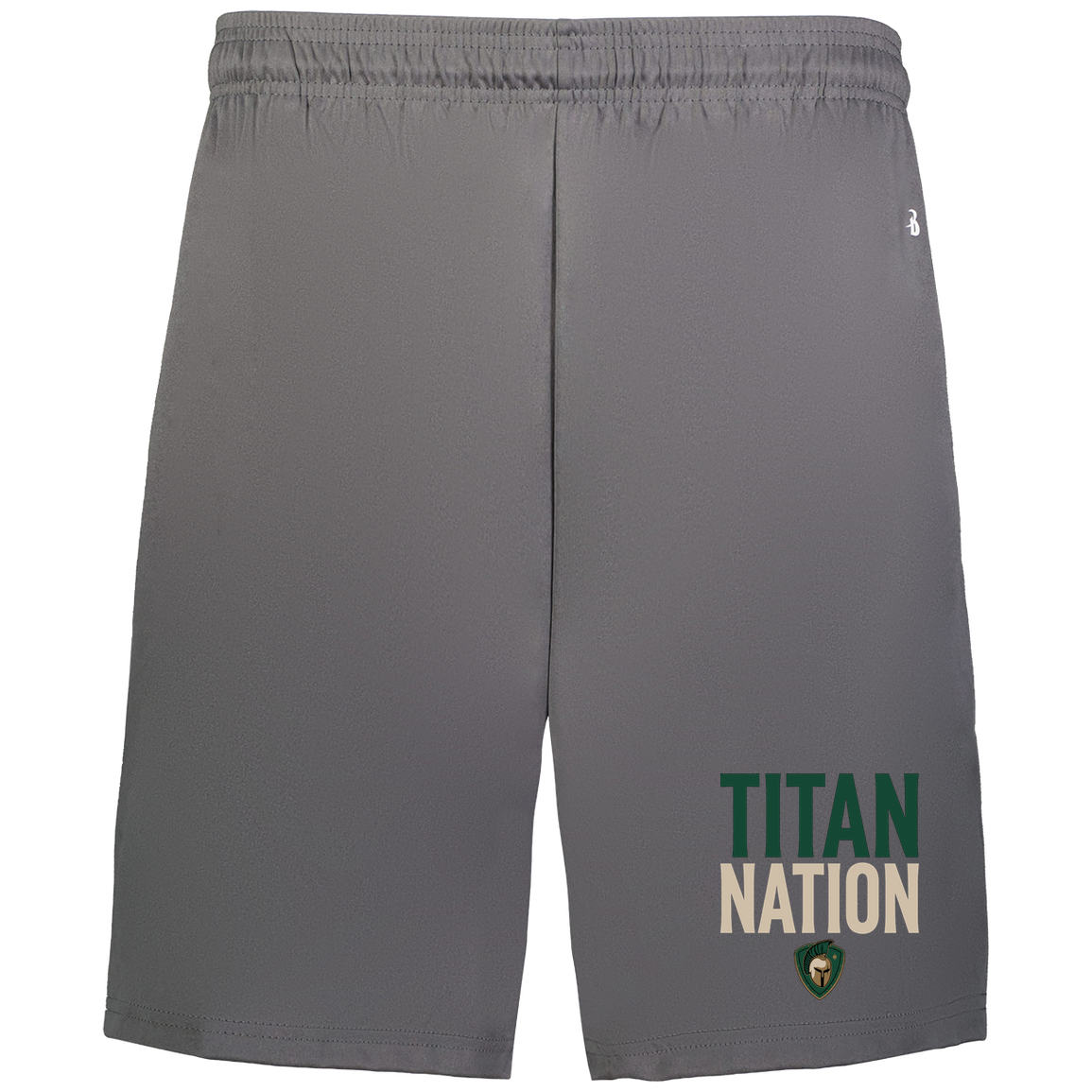 tc-titans-titan-nation-badger-adult-b-core-7-inch-short-with-pockets — Graphite — Front — source sha256 15bf22f102cd57262e9b9c0f0d3db66b785d7098ce5d81cbc5f3a528e15b1ae2 — Color position 2