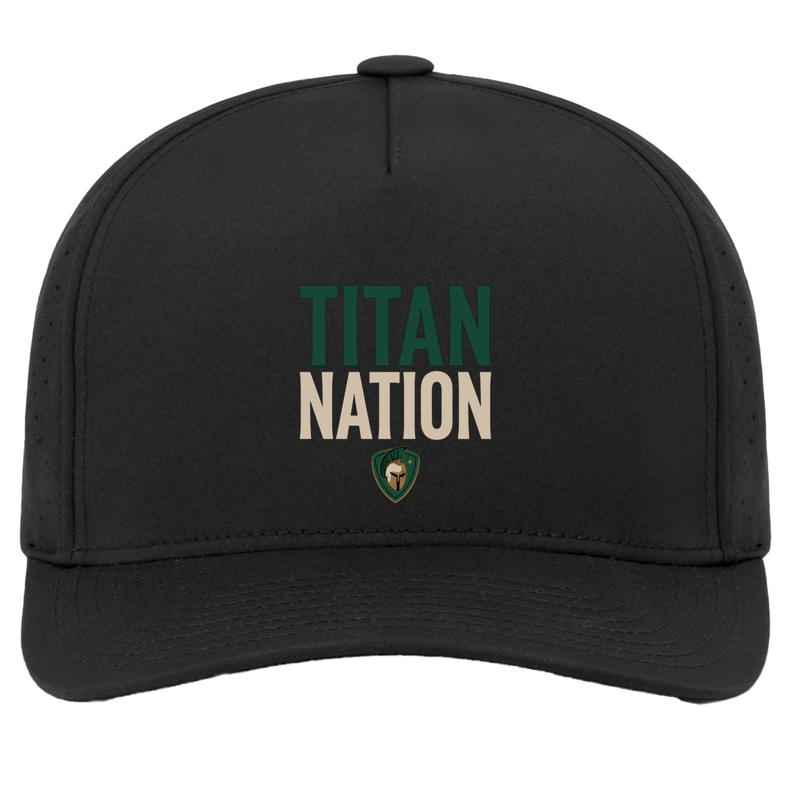 tc-titans-titan-nation-pacific-headwear-weekender-perforated-snapback-cap — Black — Front — source sha256 284573163ddb152421b80b0e7be948e97e2a4f2255aca6e9ef825af6fd611290 — Color position 2