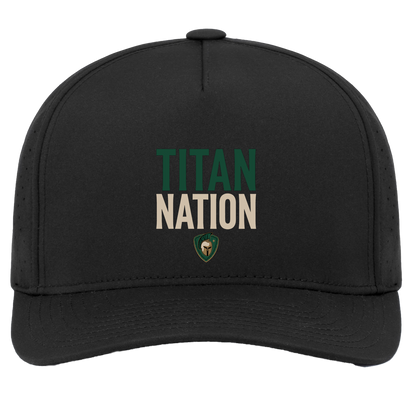 tc-titans-titan-nation-pacific-headwear-weekender-perforated-snapback-cap — Black — Front — source sha256 284573163ddb152421b80b0e7be948e97e2a4f2255aca6e9ef825af6fd611290 — Color position 2